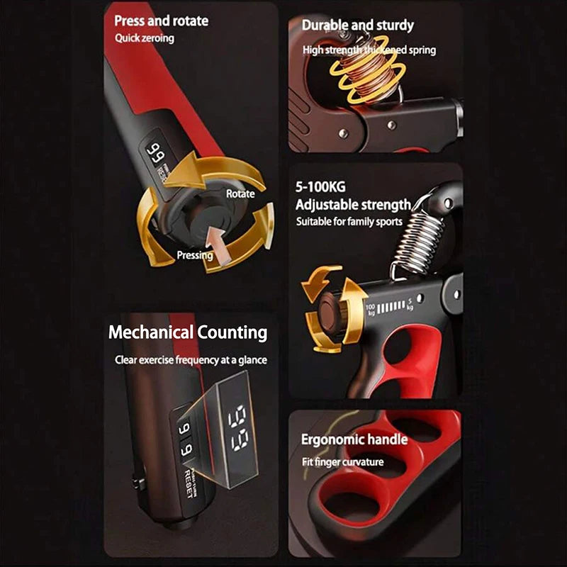 Hand Grip Strengthener 5–100 kg
