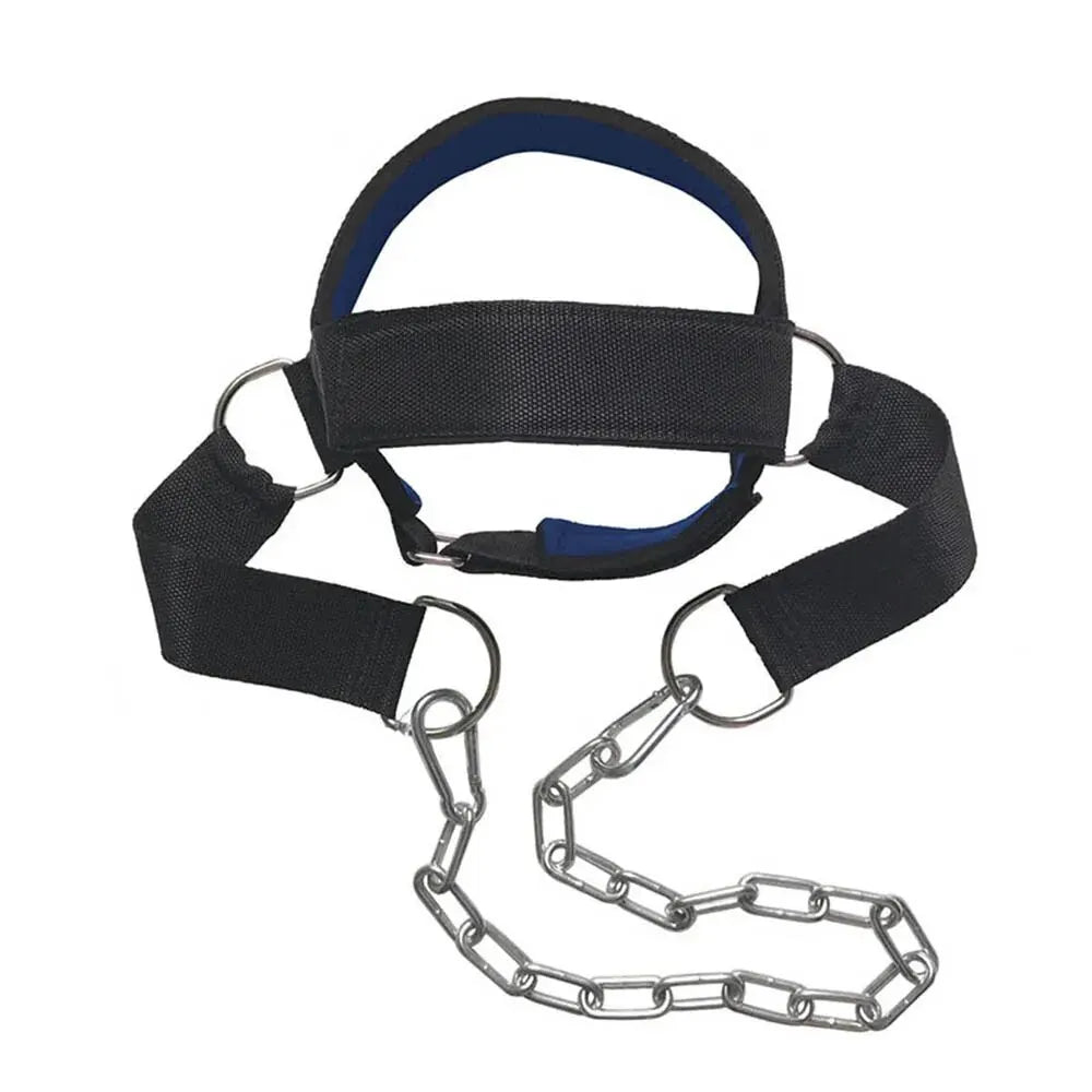 Neck Training Head Harness with Steel Chain